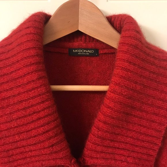 McDonald New Zealand Red Cardigan Size Small - Picture 8 of 12
